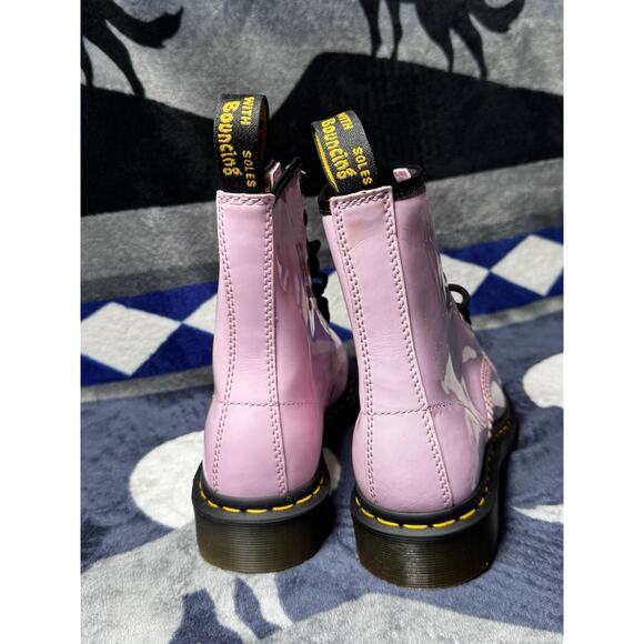 Dr. Martens 1460 Boot Lovely Pale Pink Doc Patent Women’s US 6 UK 4 EU 37 Cute - Picture 5 of 14
